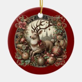 Herten met decoratie