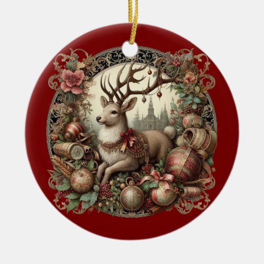 Herten met decoratie (Voorkant)