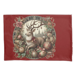 Herten met decoratie kussensloop