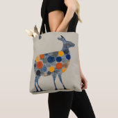Herten met gekleurde cirkels tote bag (Dichtbij)