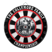 Herten met gewei in Bullseye Dartbord (Voorkant)
