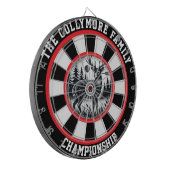 Herten met gewei in Bullseye Dartbord (Voorkant Links)