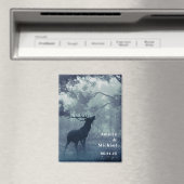 Herten met gewei in een bos Bewaar de datum Magneet (Insitu (Vaatwasser))