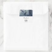 Herten met gewei in een bos - Kaarsenhandel Vierkante Sticker (Tas)