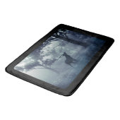 Herten met gewei in een schaduwrijk bos badmat (Gekanteld)