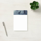Herten met gewei in een schaduwrijk bos post-it® notes (Kantoor)