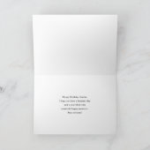 Herten met gewei in een schaduwrijk bos verjaardag kaart (Binnen)