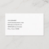 Herten met gewei in een schaduwrijk bos visitekaartje (Achterkant)