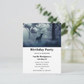 Herten met gewei in Shadowy Forest Briefkaart (Staand voorkant)