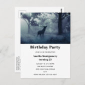 Herten met gewei in Shadowy Forest Briefkaart (Voorkant / Achterkant)