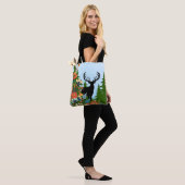 Herten met groot rek uit Forest Blue Sky Tote Bag (Op model)