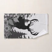 Herten met groot rek uit het bos bad handdoek (Handdoek)