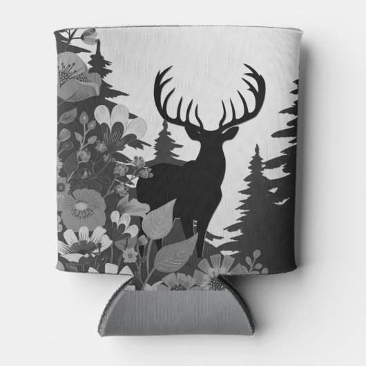 Herten met groot rek uit het bos blikjeskoeler (Voorkant)