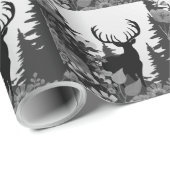 Herten met groot rek uit het bos cadeaupapier (Rol Hoek)