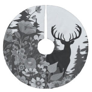 Herten met groot rek uit het bos kerstboom rok