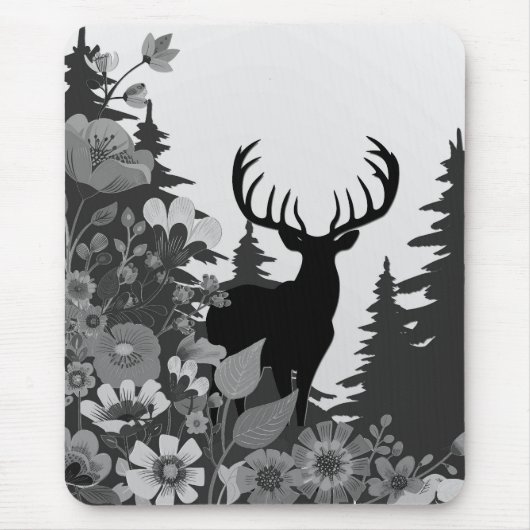 Herten met groot rek uit het bos muismat (Voorkant)