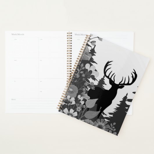 Herten met groot rek uit het bos planner (Display)