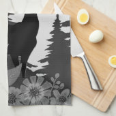 Herten met groot rek uit het bos theedoek (Quarter Fold)