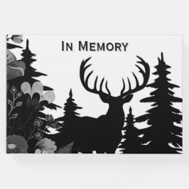 Herten met groot rek uit het geheugen van het bos gastenboek