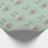 Herten met harten vrede op aarde cadeaupapier (Hoek)