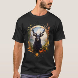 Herten met hoorns t-shirt