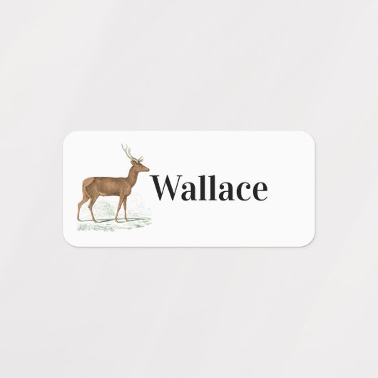  herten met Jouw naam Labels (Design 2)