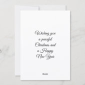 Herten met Kerstmis een Winter Wonderland Flat Kaa Feestdagenkaart (Achterkant)