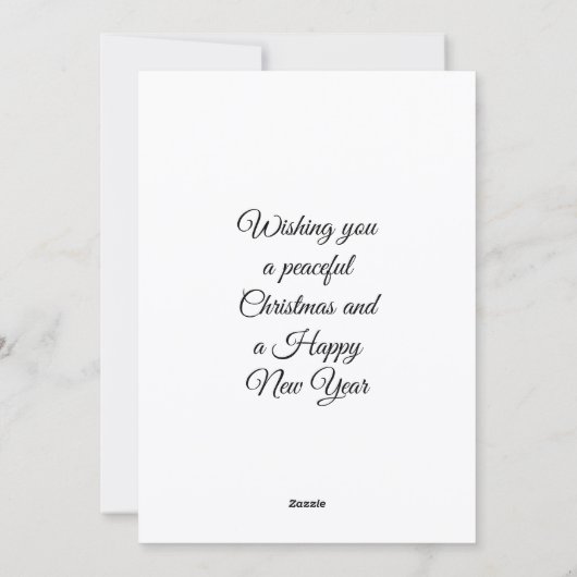 Herten met Kerstmis een Winter Wonderland Flat Kaa Feestdagenkaart (Achterkant)