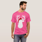 Herten met kerstmuts kerstjacht t-shirt (Voorkant volledig)