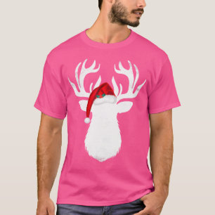 Herten met kerstmuts kerstjacht t-shirt