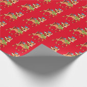  herten met kersttanden cadeaupapier (Hoek)