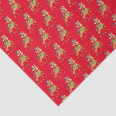  herten met kersttanden  tissuepapier (Detail)