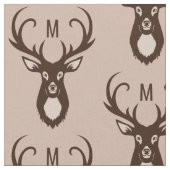 Herten met uw Monogram aangepaste stof (Close Up)