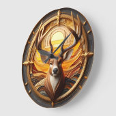 Herten met zon grote klok (Hoek)