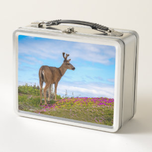 Herten Metalen Lunchbox Kust Wilde Bloemen Wildl