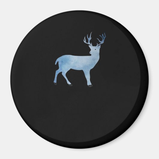 Herten Modern Artistiek Design Magneet (Voorkant)