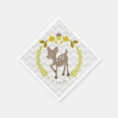 Herten Modern Boy Baby shower servetten (Hoek)