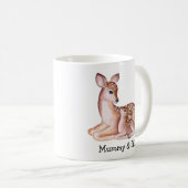 Herten moeder & Baby – Schattige aangepaste Mok (Voorkant rechts)
