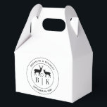 Herten Monogram Landelijke Landelijke Huwelijks Ko Bedankdoosjes<br><div class="desc">Een elegant herten rustieke bruiloft monogram naam tekst ontwerp om aan te passen met de namen,  initialen en trouwdatum van het gelukkige paar. U kunt de lettergrootte en letterafstand aanpassen met behulp van de ontwerp tool.</div>