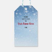 Herten & Muis Handgemaakte Kerstmis  Cadeaulabel (Achterkant)