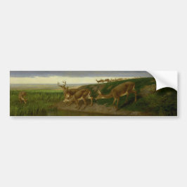 Herten op de Prairie (door William Holbrook Beard) Bumpersticker
