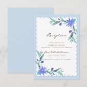 Herten op een winterhuwelijksfeest in het bos informatiekaartje (Voorkant / Achterkant)