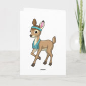 Herten op Fitness met Handdoek Kaart (Achterkant)
