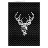 Herten op Koolstofvezel Stijlprint (Voorkant)