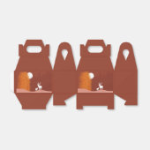 Herten op Moon Lit Hill Bedankdoosjes (Uitgevouwen)