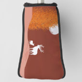 Herten op Moon Lit Hill Golfheadcover (Draai 90)