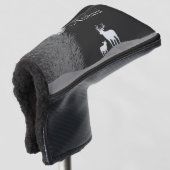 Herten op Moon Lit Hill Persoonlijk Golfheadcover (3/4 voorkant)