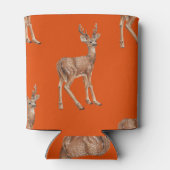 Herten op rood blikjeskoeler (Achterkant)