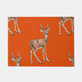 Herten op rood deurmat (Voorkant)