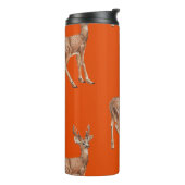 Herten op rood thermosbeker (Gedraaid links)